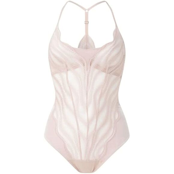 NWT Wolford Esmeralda String Body Rose Powder Pink 10 C-cup M - Picture 2 of 15